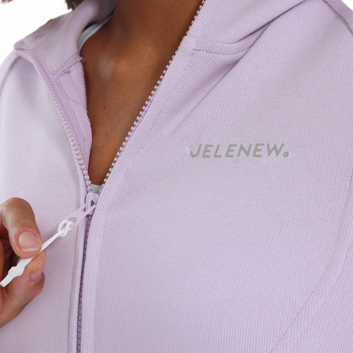 Natural Cotton Zipped Hoodie