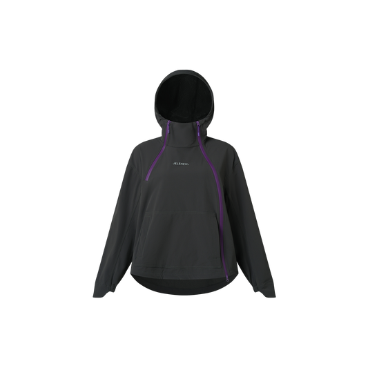 Asymmetrical Zippered Splash-proof Jacket