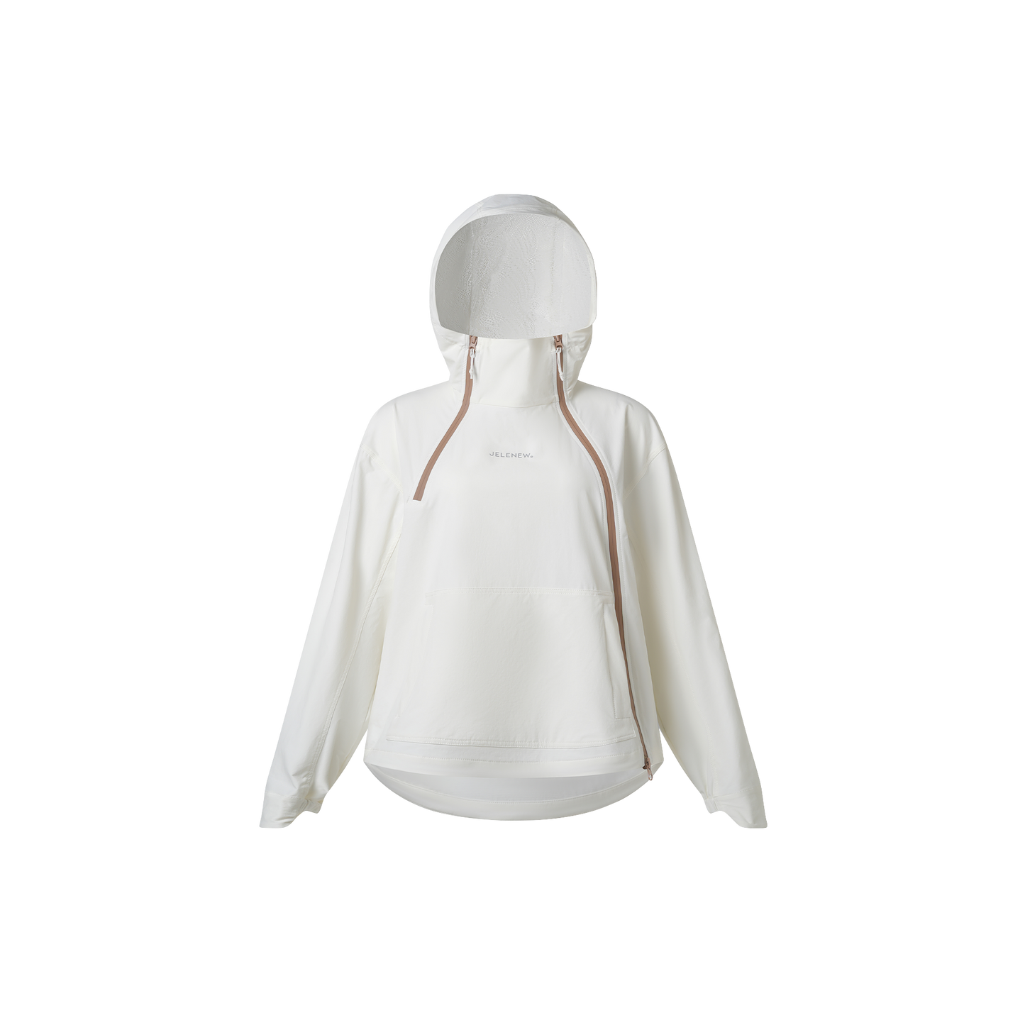 Asymmetrical Zippered Splash-proof Jacket