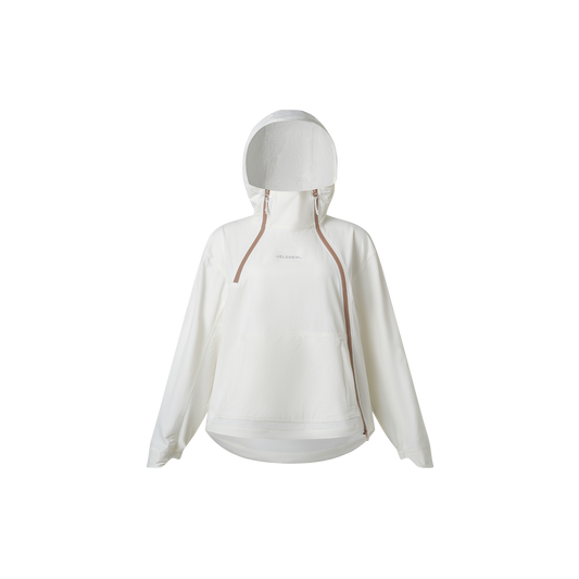 Asymmetrical Zippered Splash-proof Jacket