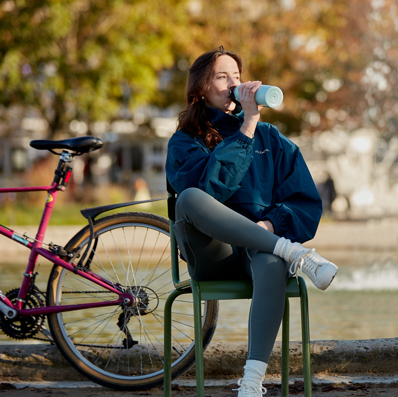 Half-zipped Windproof Jacket