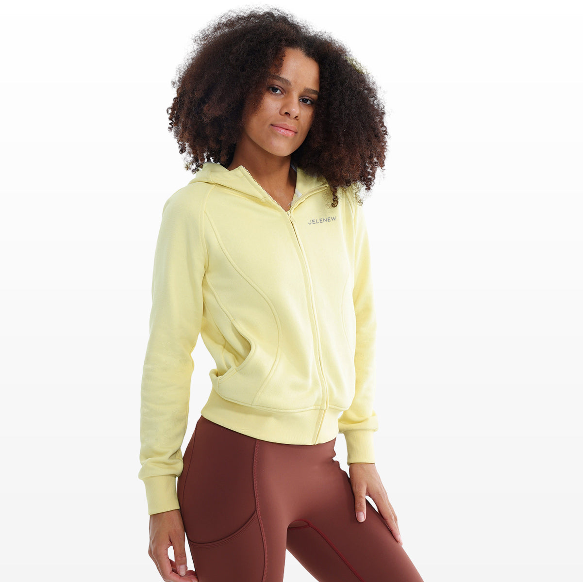 Natural Cotton Zipped Hoodie